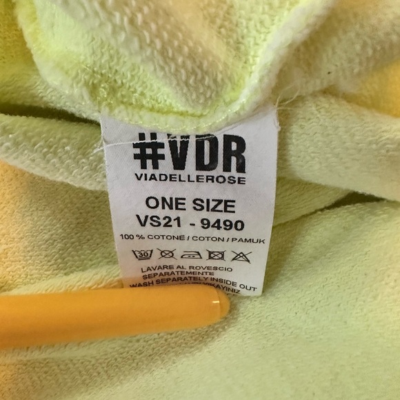 #VDR Viadellerose Streetwear Lime Green Dress with Patch Graphic, One Size - Picture 3 of 7